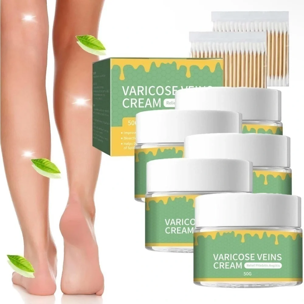 Varicose Veins Cream - Green Nourishing Leg Gel (50g) Lot Of 3 NEW
